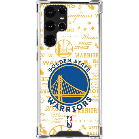 NBA Golden State Warriors Historic Blast Galaxy S22 Ultra Clear Case
