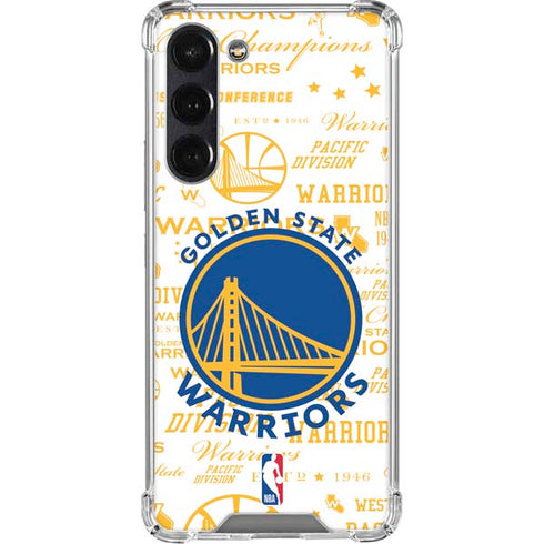 NBA Golden State Warriors Historic Blast Galaxy S23 FE Clear Case