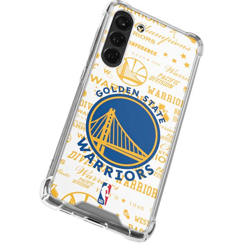NBA Golden State Warriors Historic Blast Galaxy S23 FE Clear Case