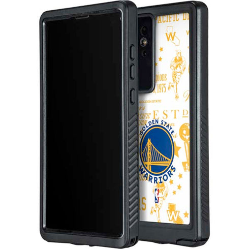 NBA Golden State Warriors Historic Blast Galaxy S24 Ultra Waterproof Case