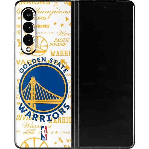 NBA Golden State Warriors Historic Blast Galaxy Z Fold3 5G Skin