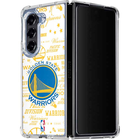 NBA Golden State Warriors Historic Blast Galaxy Z Fold5 5G Clear Case