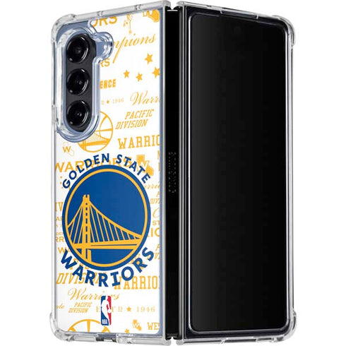NBA Golden State Warriors Historic Blast Galaxy Z Fold5 5G Clear Case