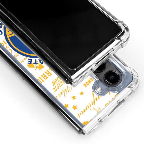 NBA Golden State Warriors Historic Blast Galaxy Z Fold5 5G Clear Case