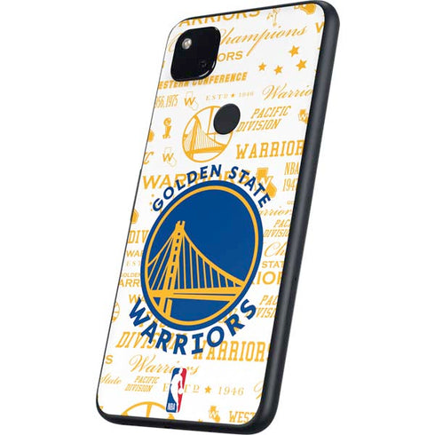 NBA Golden State Warriors Historic Blast Google Pixel 4a Skin