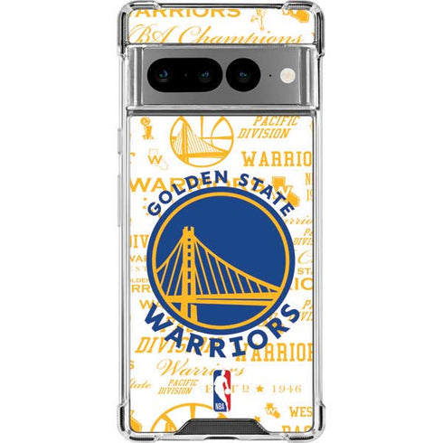NBA Golden State Warriors Historic Blast Google Pixel 7 Pro Clear Case