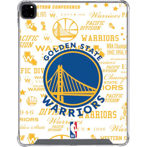 NBA Golden State Warriors Historic Blast iPad Pro 12.9in (2020) Clear Case