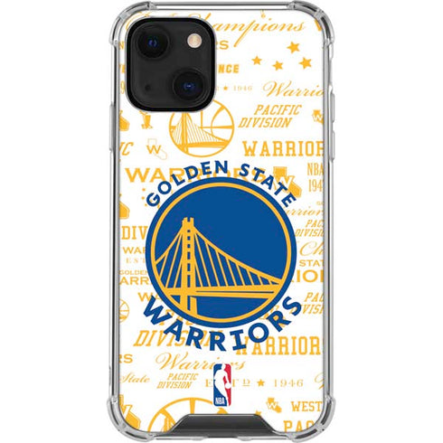 NBA Golden State Warriors Historic Blast iPhone 13 Mini Clear Case
