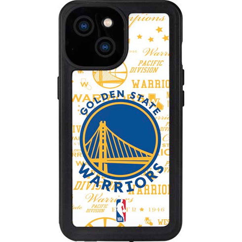 NBA Golden State Warriors Historic Blast iPhone 13 Mini Waterproof Case