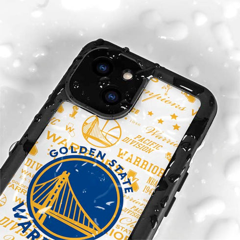 NBA Golden State Warriors Historic Blast iPhone 13 Mini Waterproof Case