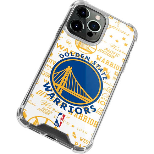 NBA Golden State Warriors Historic Blast iPhone 13 Pro Clear Case
