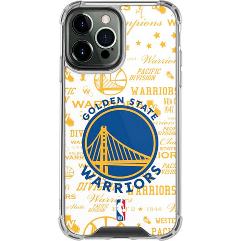 NBA Golden State Warriors Historic Blast iPhone 13 Pro Max Clear Case