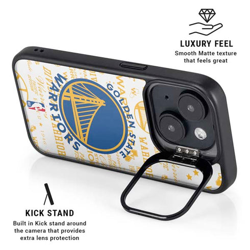 NBA Golden State Warriors Historic Blast iPhone 14 Kickstand Case