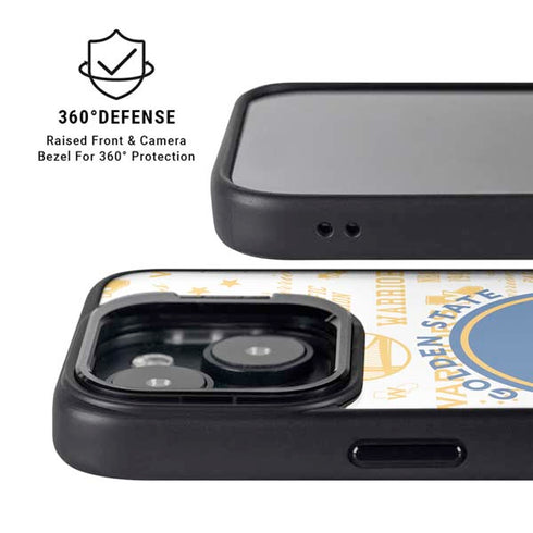 NBA Golden State Warriors Historic Blast iPhone 14 Kickstand Case