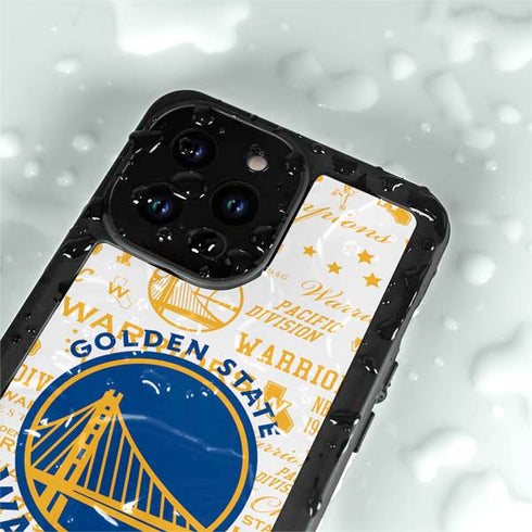 NBA Golden State Warriors Historic Blast iPhone 14 Pro Max Waterproof Case