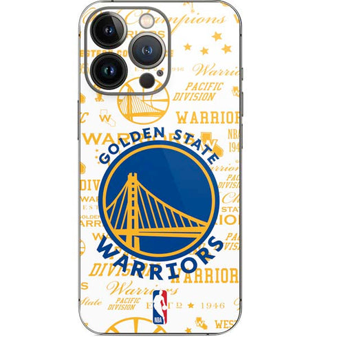 NBA Golden State Warriors Historic Blast iPhone 14 Pro Skin