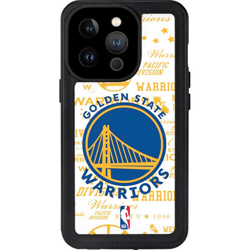 NBA Golden State Warriors Historic Blast iPhone 14 Pro Waterproof Case