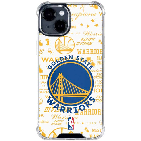 NBA Golden State Warriors Historic Blast iPhone 15 Clear Case
