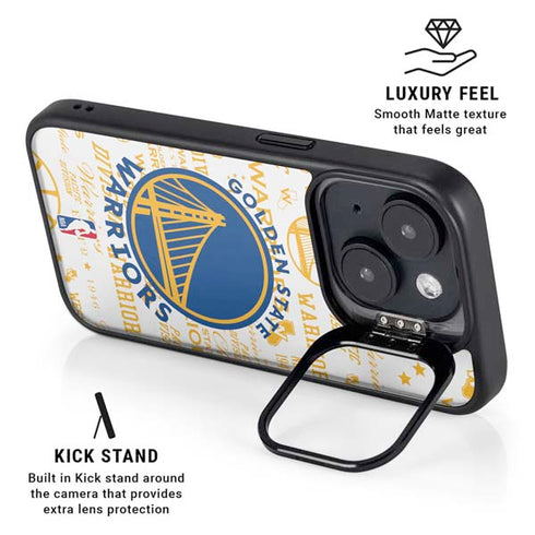 NBA Golden State Warriors Historic Blast iPhone 15 Plus Kickstand Case