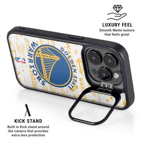 NBA Golden State Warriors Historic Blast iPhone 15 Pro Kickstand Case