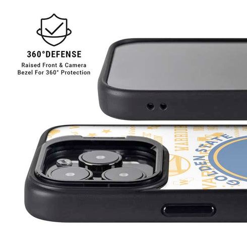 NBA Golden State Warriors Historic Blast iPhone 15 Pro Kickstand Case