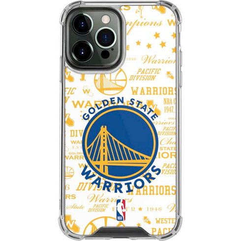 NBA Golden State Warriors Historic Blast iPhone 15 Pro Max Clear Case