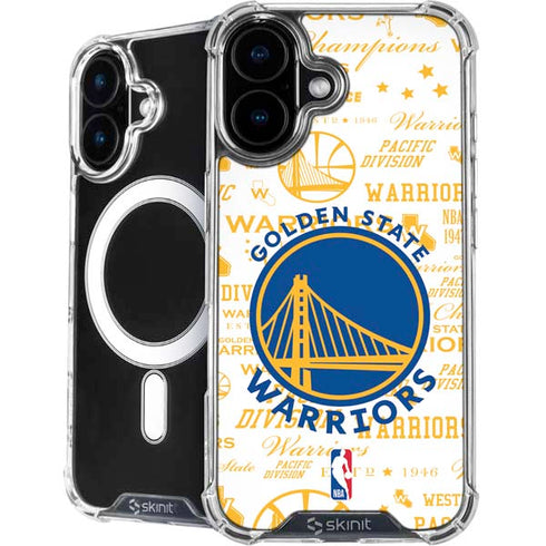 NBA Golden State Warriors Historic Blast iPhone 16 MagSafe Case