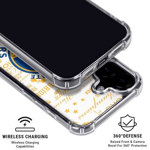 NBA Golden State Warriors Historic Blast iPhone 16 Plus Clear Case