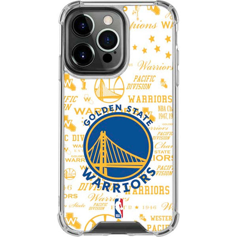 NBA Golden State Warriors Historic Blast iPhone 16 Pro Clear Case