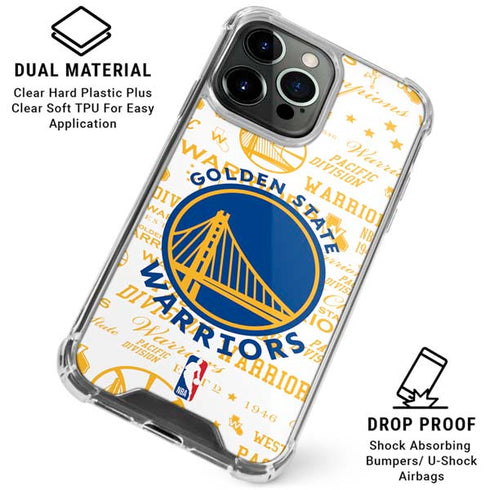 NBA Golden State Warriors Historic Blast iPhone 16 Pro Clear Case