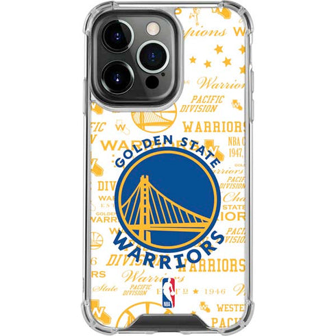 NBA Golden State Warriors Historic Blast iPhone 16 Pro Max Clear Case