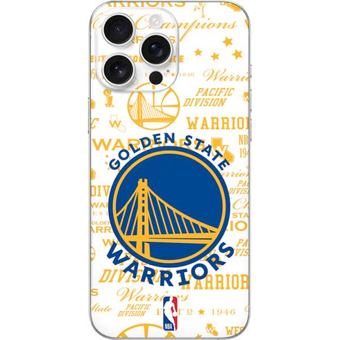 NBA Golden State Warriors Historic Blast iPhone 16 Pro Max Skin