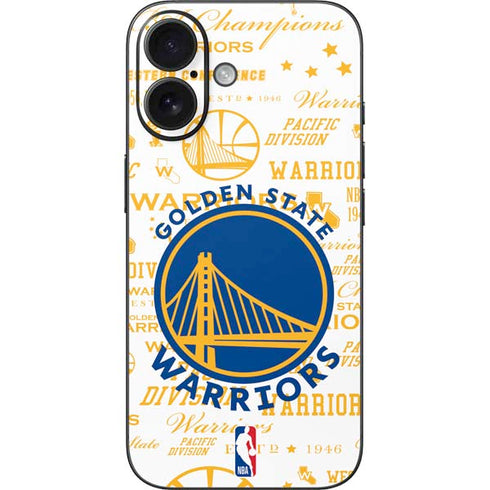 NBA Golden State Warriors Historic Blast iPhone 16 Skin