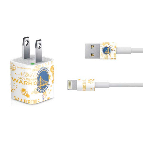 NBA Golden State Warriors Historic Blast iPhone Charger (5W USB) Skin
