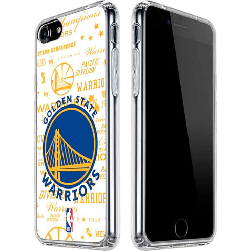 NBA Golden State Warriors Historic Blast iPhone SE (2nd & 3rd Gen) Clear Case