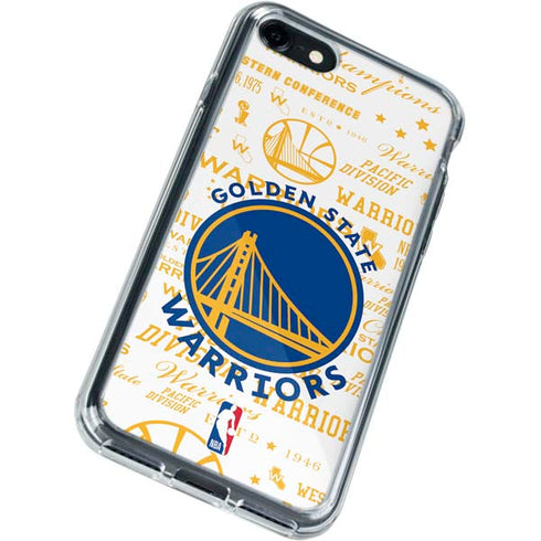 NBA Golden State Warriors Historic Blast iPhone SE (2nd & 3rd Gen) Clear Case