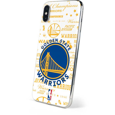NBA Golden State Warriors Historic Blast iPhone XS Skin