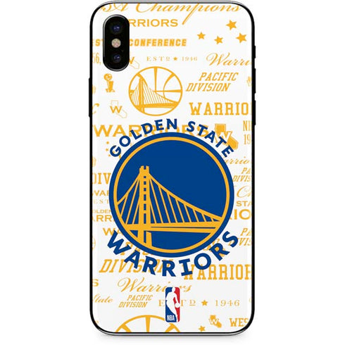 NBA Golden State Warriors Historic Blast iPhone XS Skin