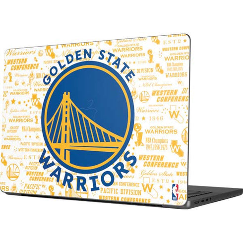 NBA Golden State Warriors Historic Blast Apple MacBook Pro 14-inch Skin