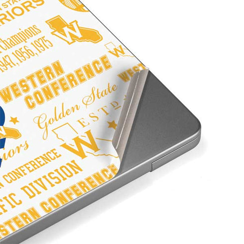 NBA Golden State Warriors Historic Blast MacBook Pro 14in (2021-24) Skin