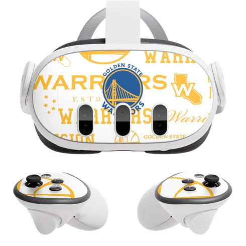 NBA Golden State Warriors Historic Blast Meta Quest 3 Skin