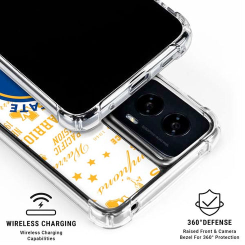 NBA Golden State Warriors Historic Blast Moto G Power 5G (2024) Clear Case