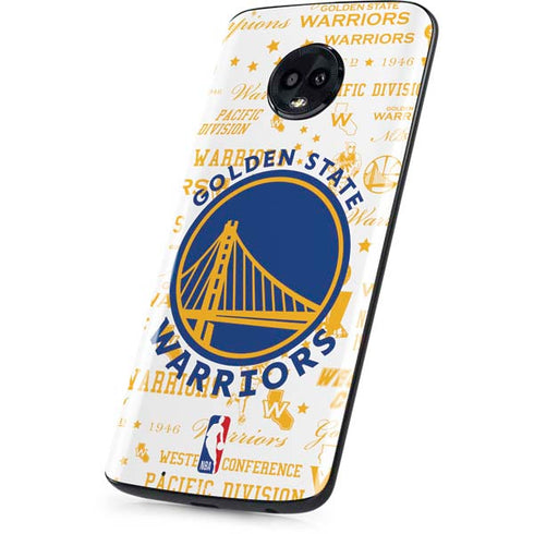 NBA Golden State Warriors Historic Blast Moto G6 Skin