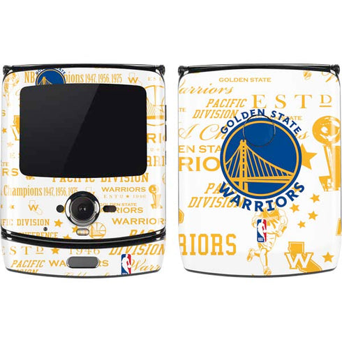 NBA Golden State Warriors Historic Blast Motorola RAZR Skin