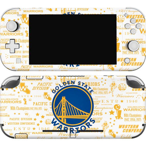 NBA Golden State Warriors Historic Blast Nintendo Switch Lite Skin