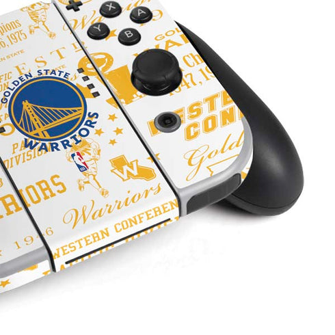 NBA Golden State Warriors Historic Blast Nintendo Switch OLED (2021) Skin