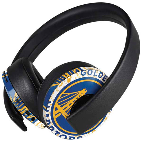 NBA Golden State Warriors Historic Blast PlayStation 4 Gold Wireless Headset Skin