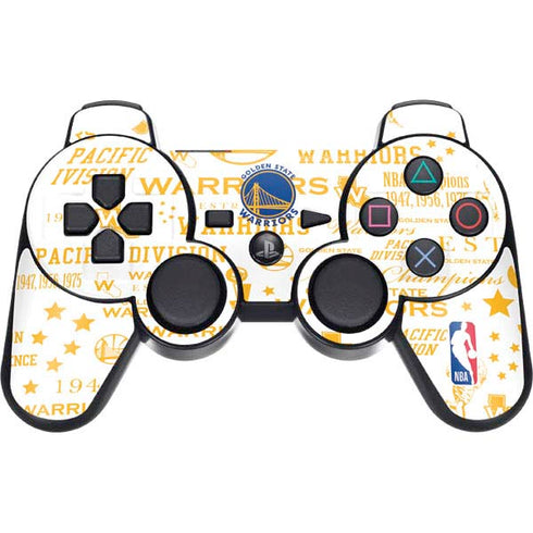 NBA Golden State Warriors Historic Blast PS3 Dual Shock wireless controller Skin