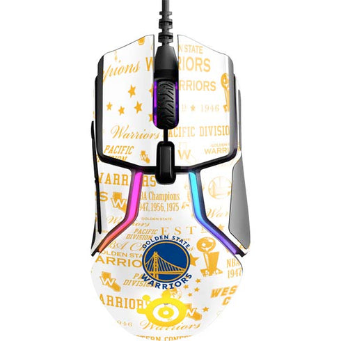 NBA Golden State Warriors Historic Blast SteelSeries Rival 600 Gaming Mouse Skin