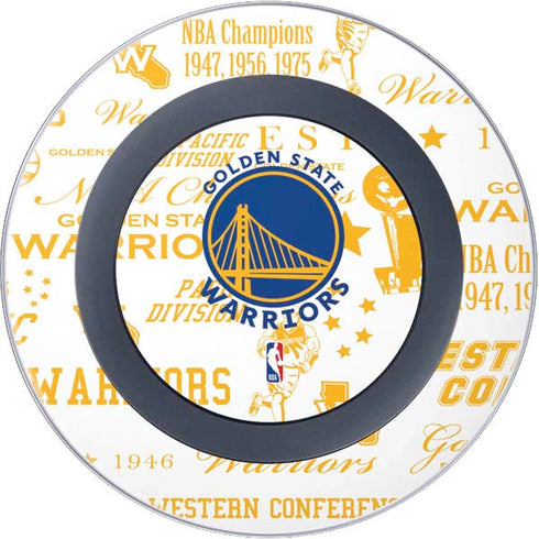 NBA Golden State Warriors Historic Blast Wireless Charger Skin